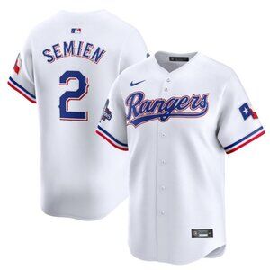 2 Marcus Semien 2023 World Series White Stitched Jersey